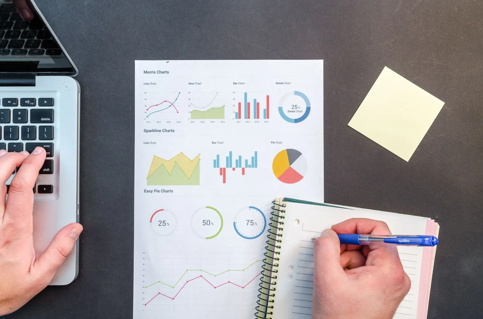 Accountants reviewing paperwork and financial records together